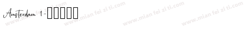 Amsterdam 1字体转换
